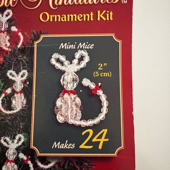 The Beadery Mini Mice Ornament Kit 5052 Makes 24 Ornaments Craft DIY - Picture 2 of 4